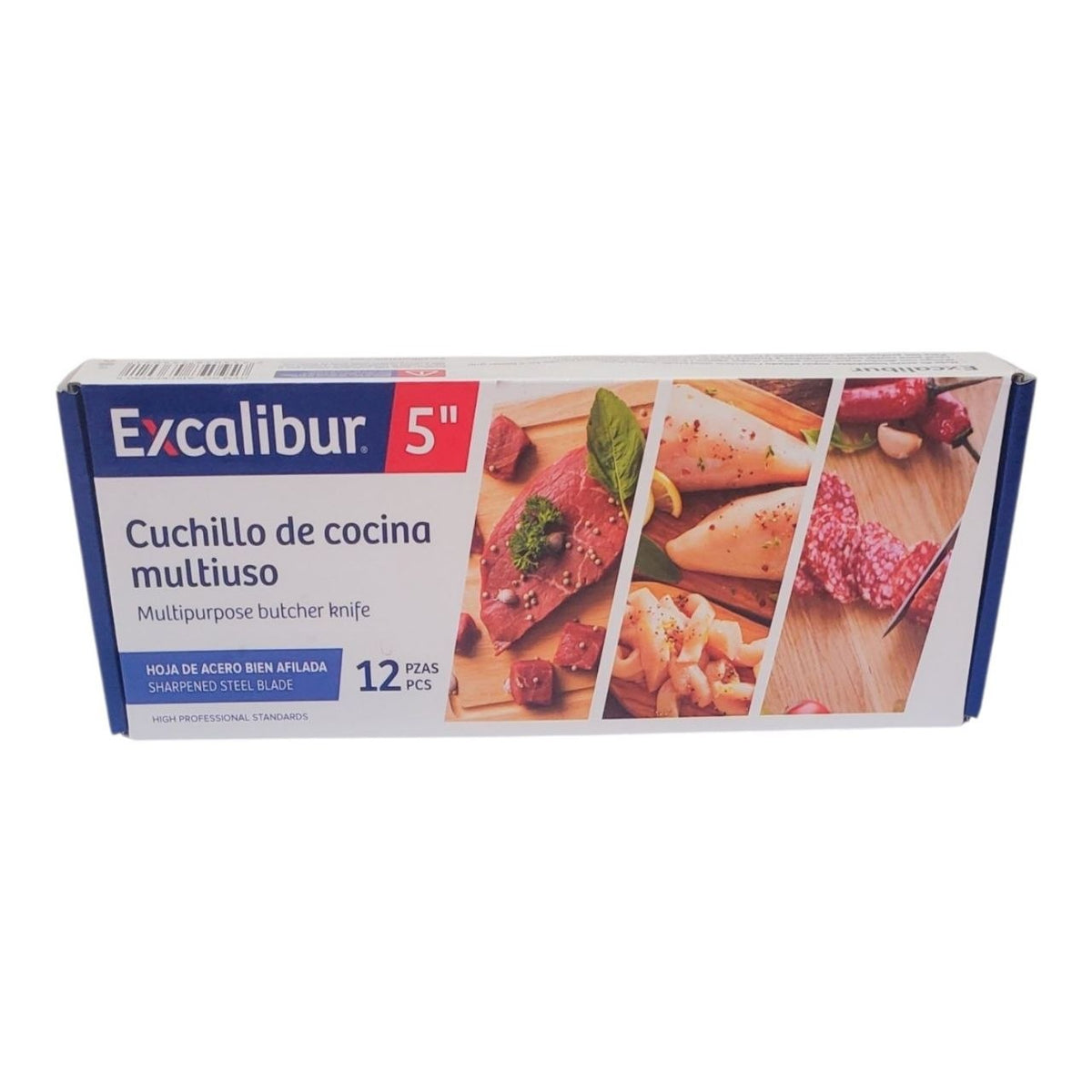 CUCHILLO DE COCINA MULTIUSO COMPACTO Y LIGERO EXCALIBUR 12CM