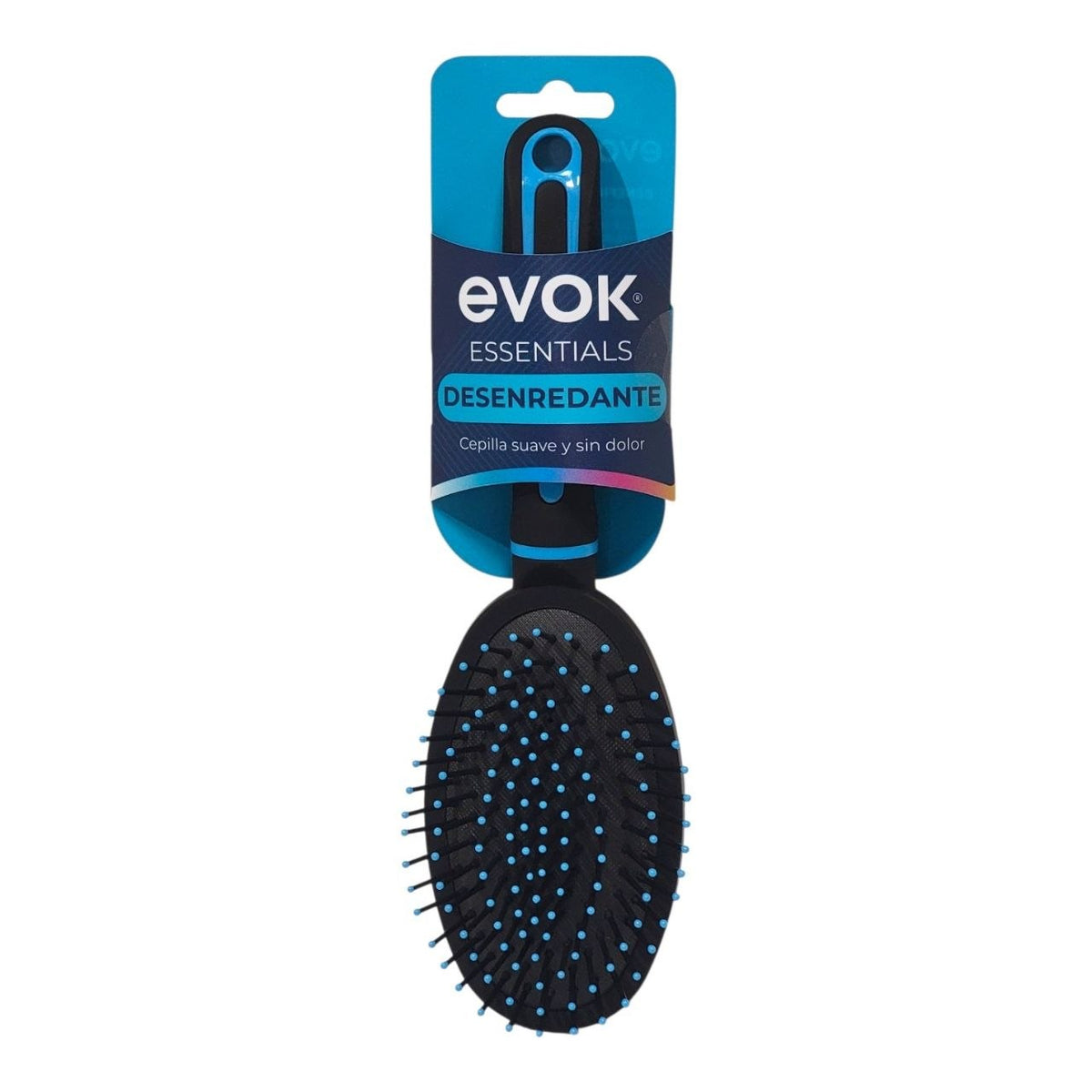 CEPILLO PARA EL CABELLO DESENREDANTE ANTIROTURAS CON COJIN FLEXIBLE EVOK