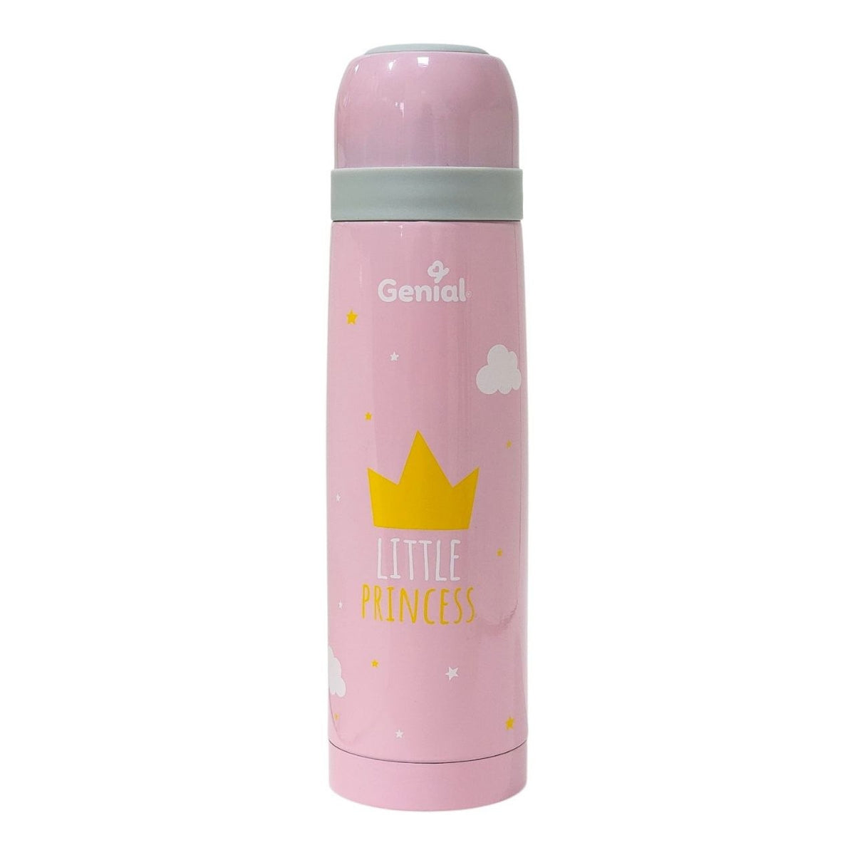 TERMO PORTATIL DE ACERO INOXIDABLE LIBRE DE BPA CON DISEÑO INFANTIL GENIAL 500ML