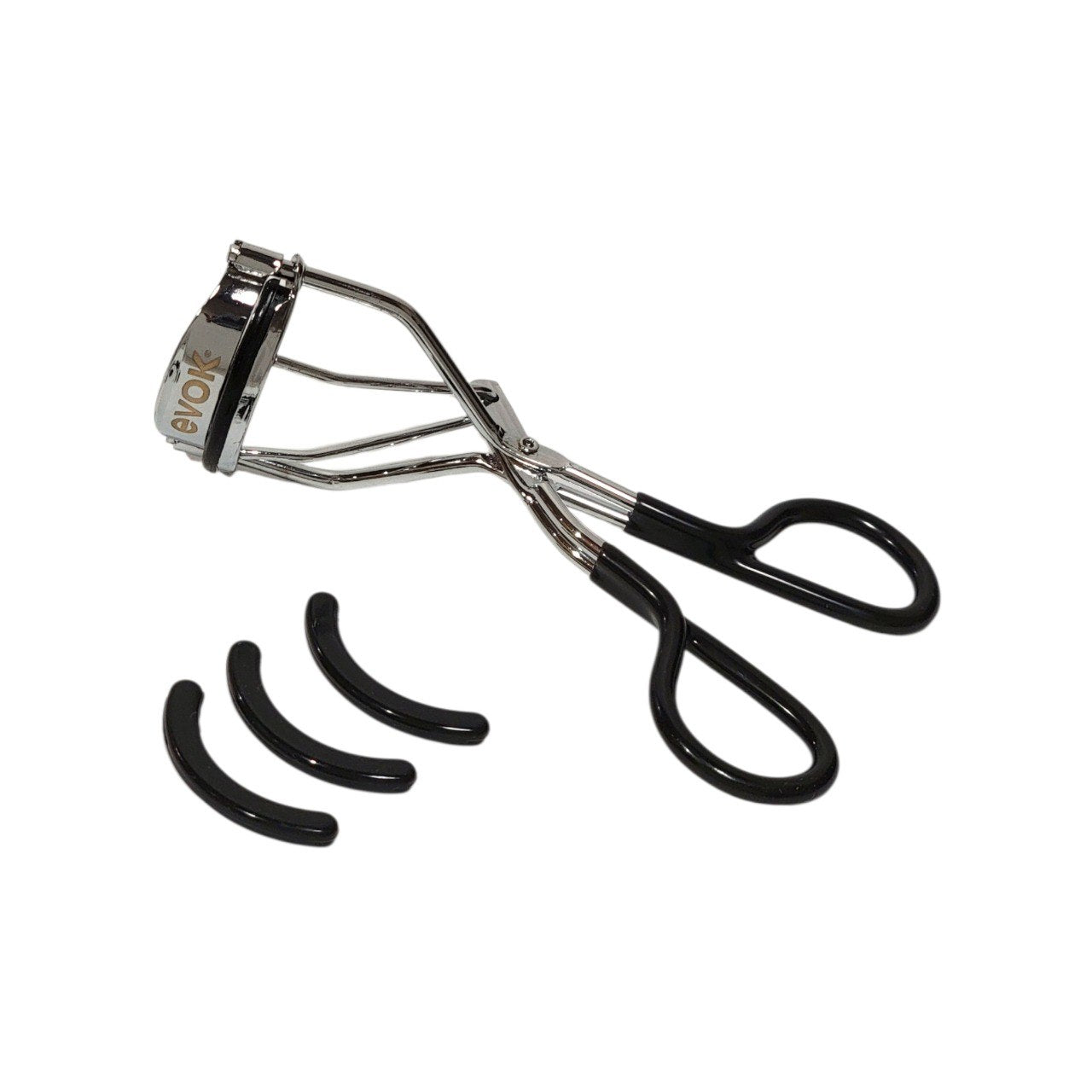 RIZADOR DE PESTAÑAS CON ALMOHADILLAS DE GOMA EXTRA EVOK 10CM