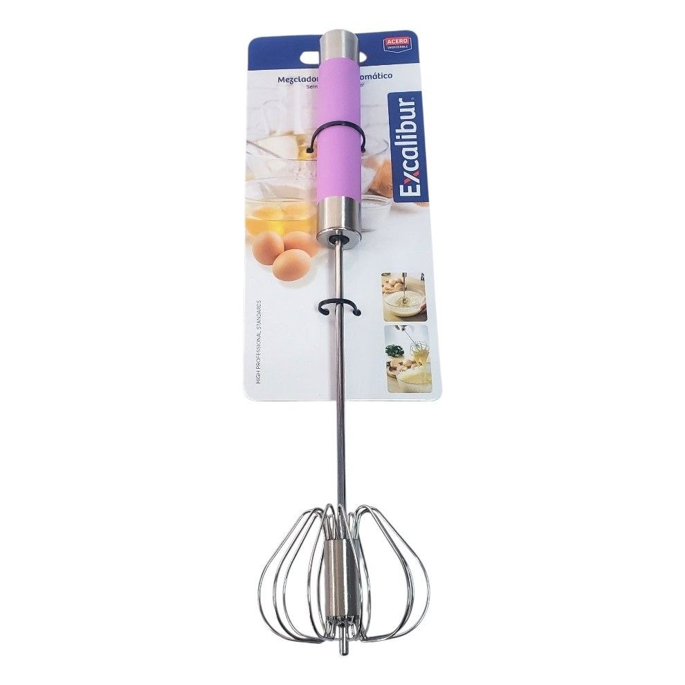 BATIDOR DE MANO SEMIAUTOMATICO DE PRESION DE ACERO INOXIDABLE EXCALIBUR 25CM