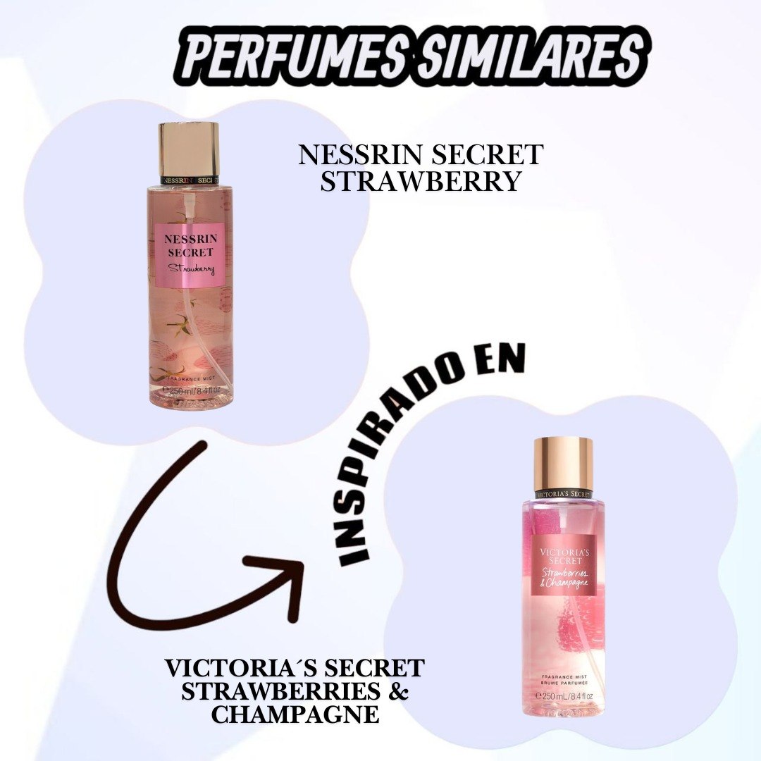 SPLASH NESSRIN SECRET STRAWBERRY 250ML (M) (AROMA INSPIRADO EN VICTORIA SECRET STRAWBERY & CHAMPAGNE)
