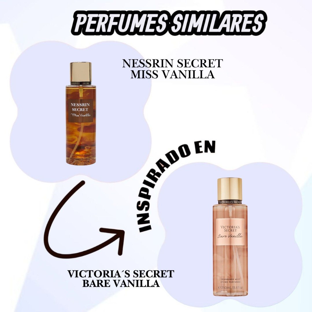 SPLASH NESSRIN SECRET MISS VANILLA 250ML (M) (AROMA INSPIRADO EN VICTORIA SECRET BARE VANILLA)