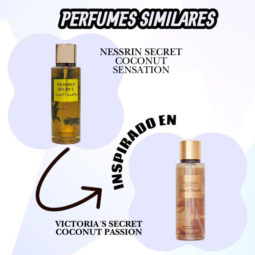 SPLASH NESSRIN SECRET COCONUT SENSATION 250ML (M) (AROMA INSPIRADO EN VICTORIA SECRET COCONUT PASSION)