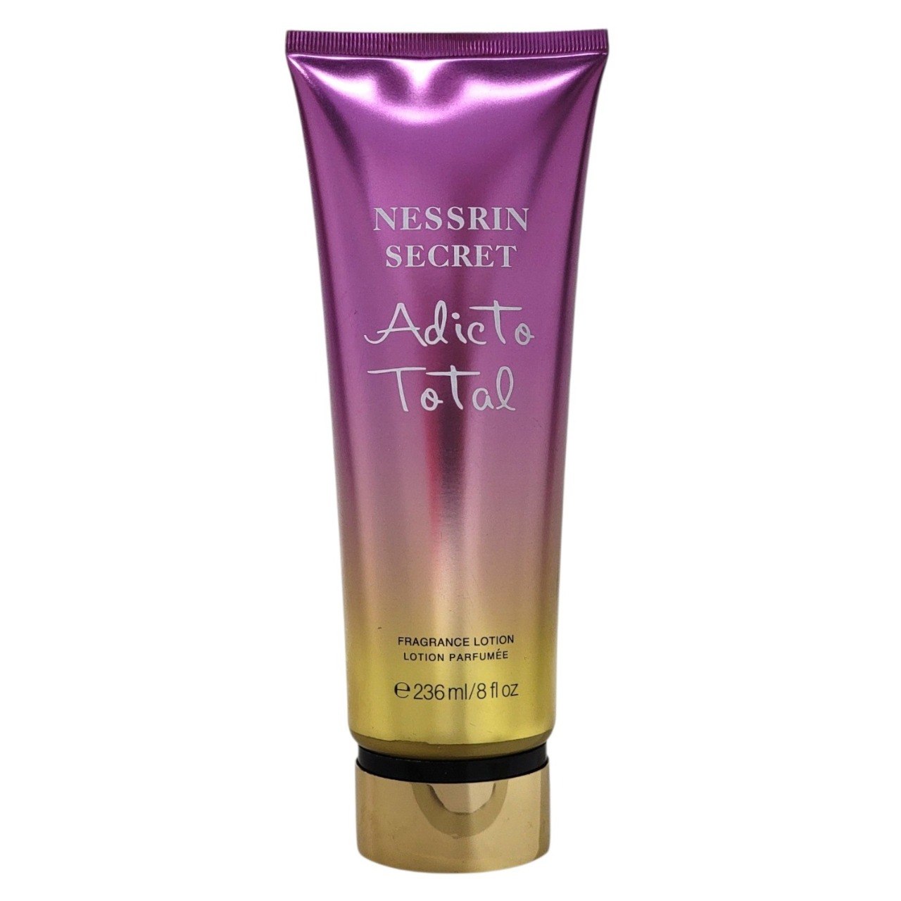 CREMA CORPORAL NESSRIN SECRET ADICTO TOTAL 236ML (M) (AROMA INSPIRADO EN VICTORIAS SECRET LOVE SPELL UNTAMED)