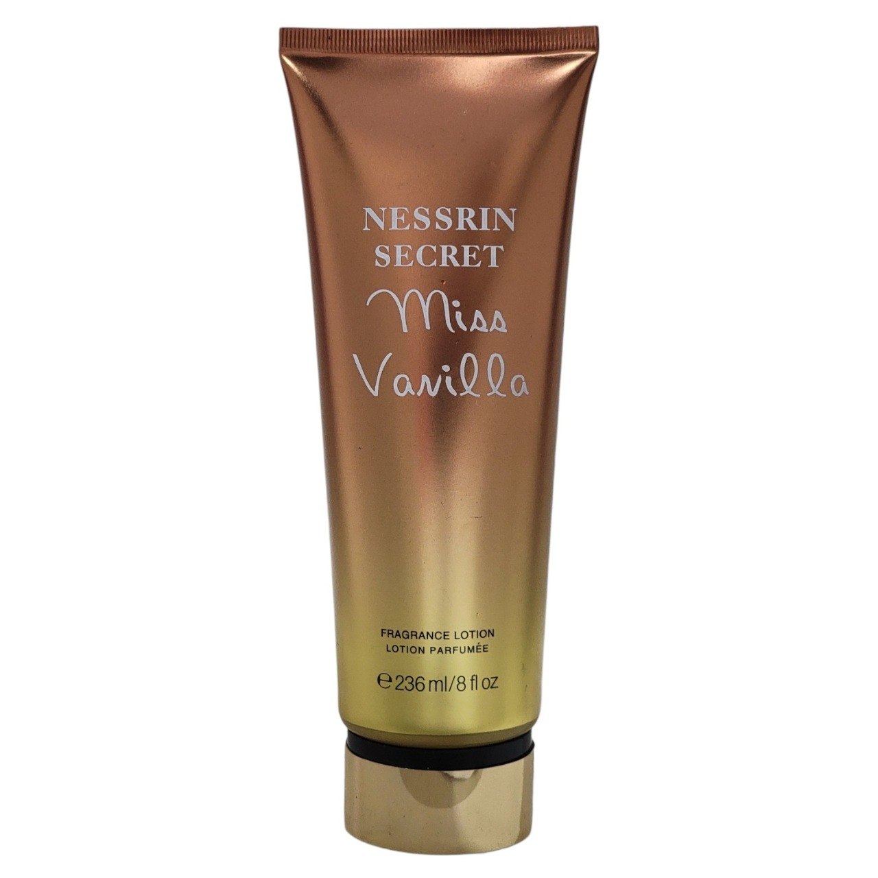 CREMA CORPORAL NESSRIN SECRET MISS VANILLA 236ML (M) (AROMA INSPIRADO EN VICTORIAS SECRET BARE VANILLA)