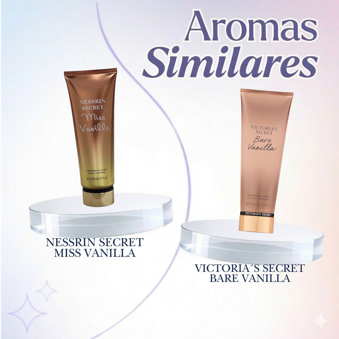 CREMA CORPORAL NESSRIN SECRET MISS VANILLA 236ML (M) (AROMA INSPIRADO EN VICTORIAS SECRET BARE VANILLA)