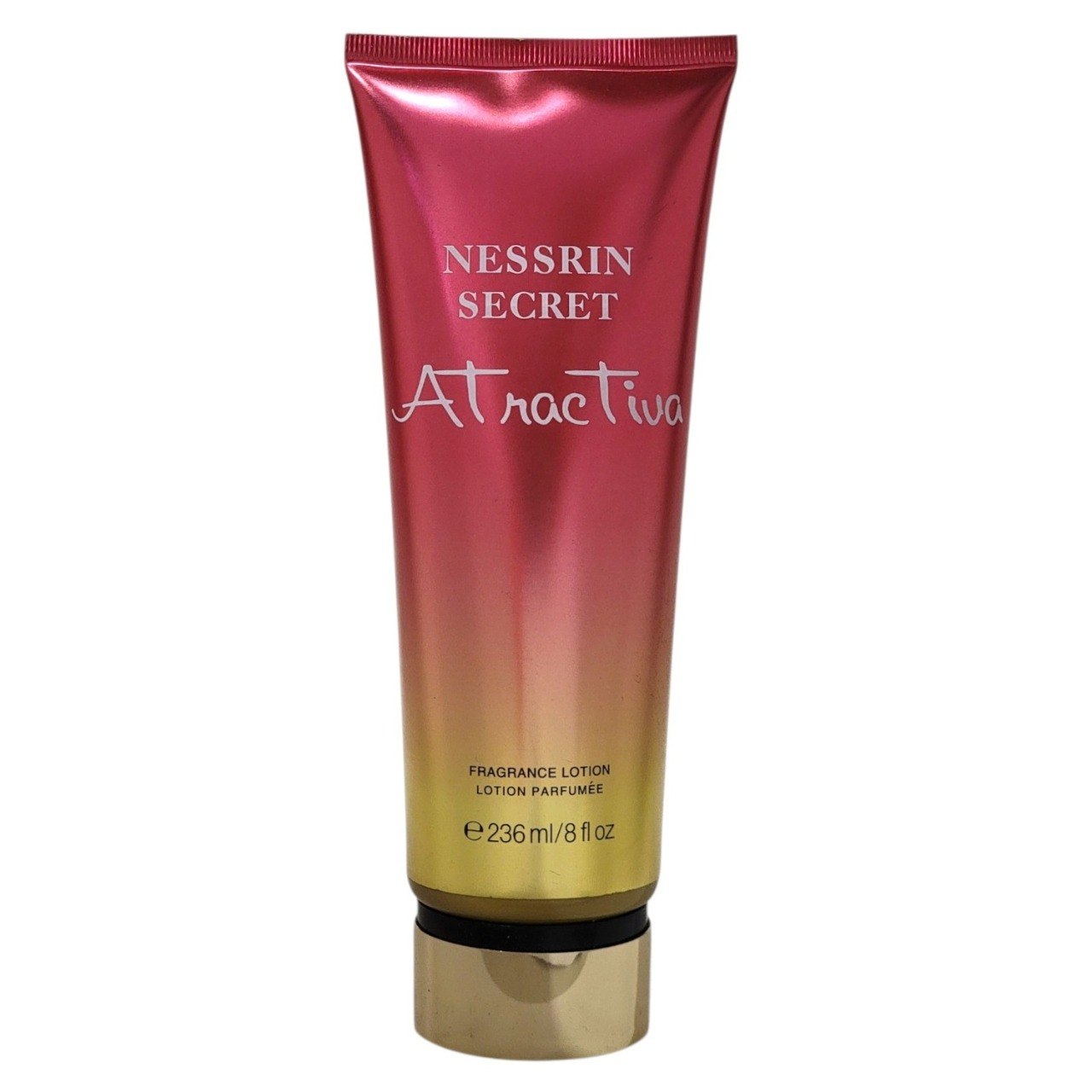 CREMA CORPORAL NESSRIN SECRET ATRACTIVA 236ML (M) (AROMA INSPIRADO EN VICTORIAS SECRET TEMPTATION)