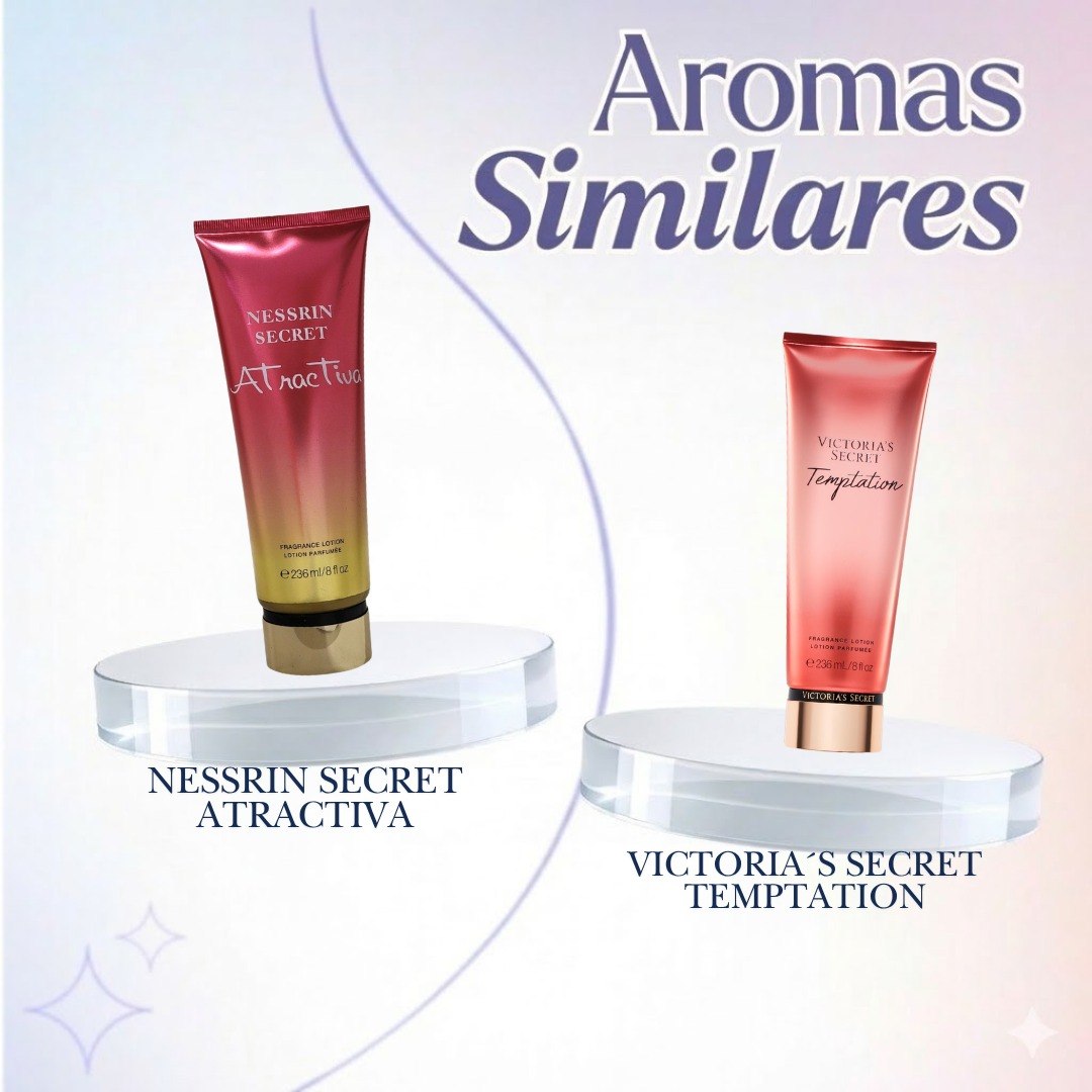 CREMA CORPORAL NESSRIN SECRET ATRACTIVA 236ML (M) (AROMA INSPIRADO EN VICTORIAS SECRET TEMPTATION)