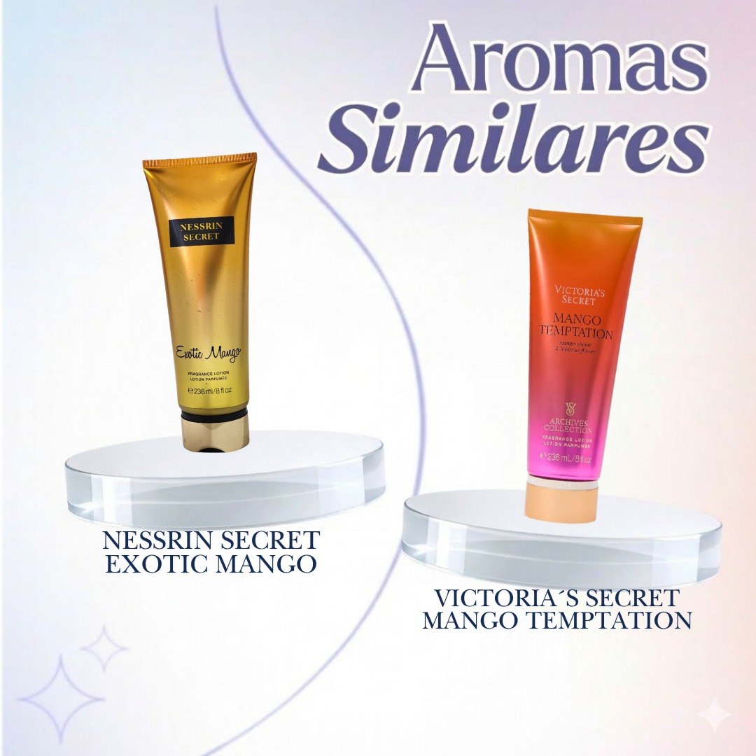 CREMA CORPORAL NESSRIN SECRET EXOTIC MANGO 236ML (M) (AROMA INSPIRADO EN VICTORIAS SECRET MANGO TEMPTATION)