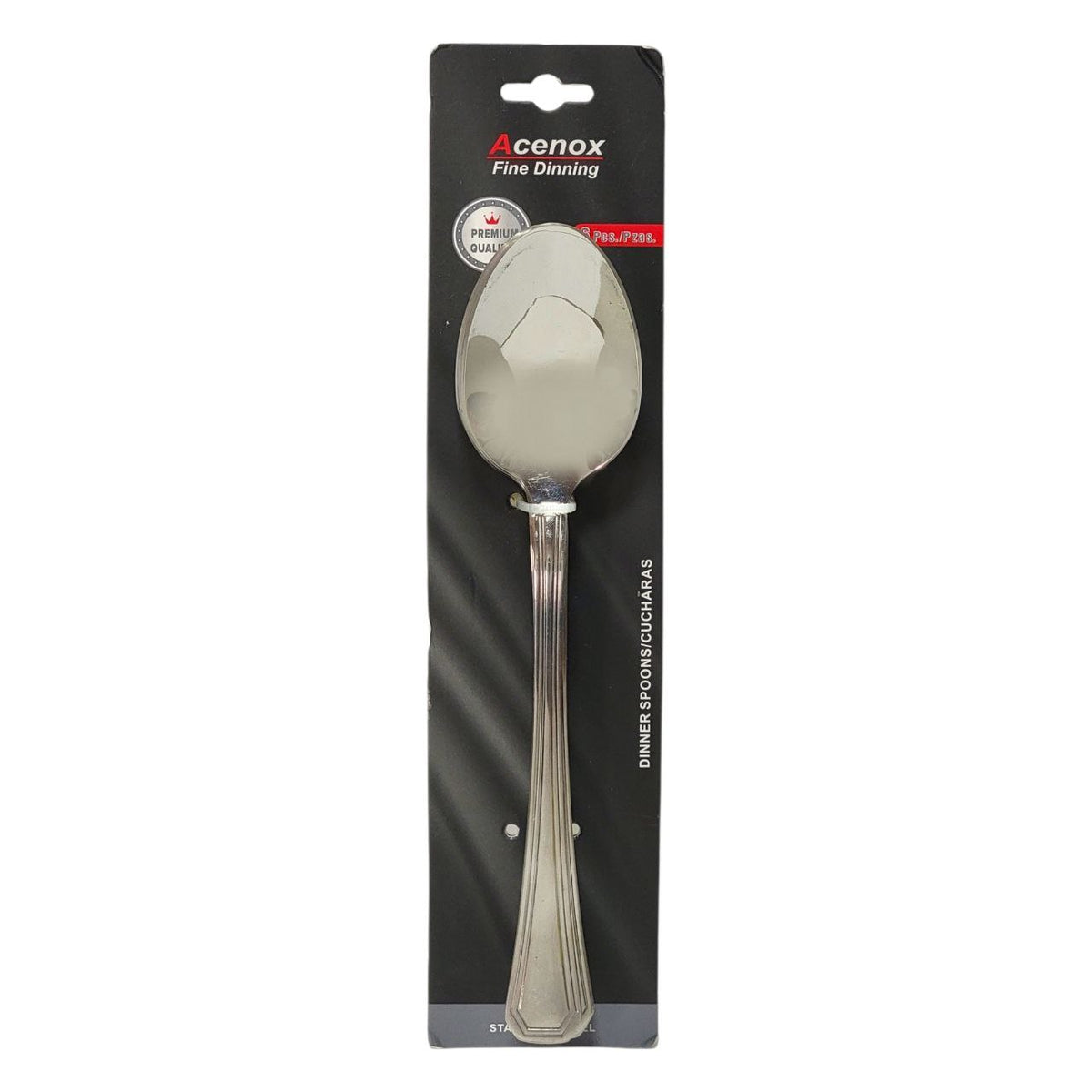 SET DE CUBIERTOS CUCHARAS 6PCS ACENOX 21CM