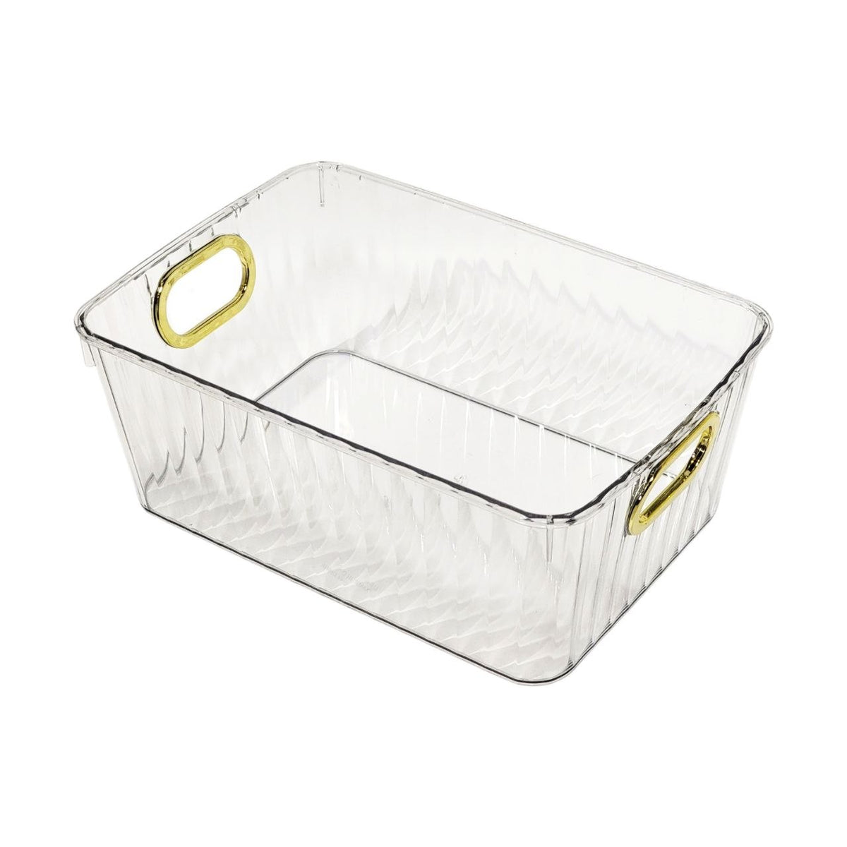 RECIPIENTE CAJA DE ALMACENAMIENTO MULTIUSO CON AGARRADERAS LOTUS 26X18X10CM