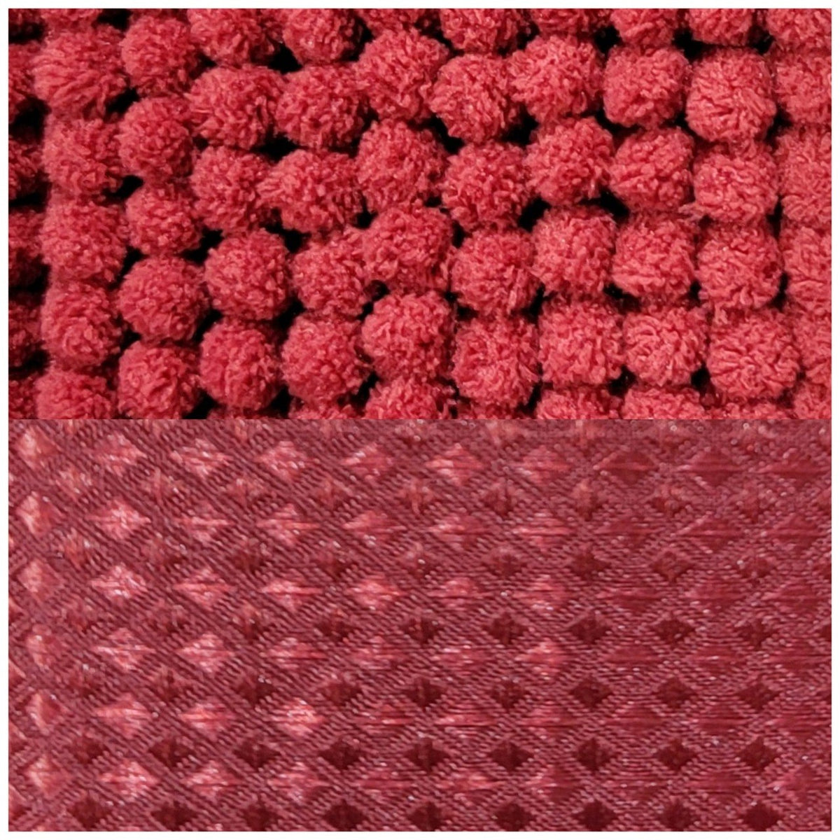 SET DE BAÑO DE ALFOMBRA Y CORTINA COLOR ROJO 14PCS HPC POLO