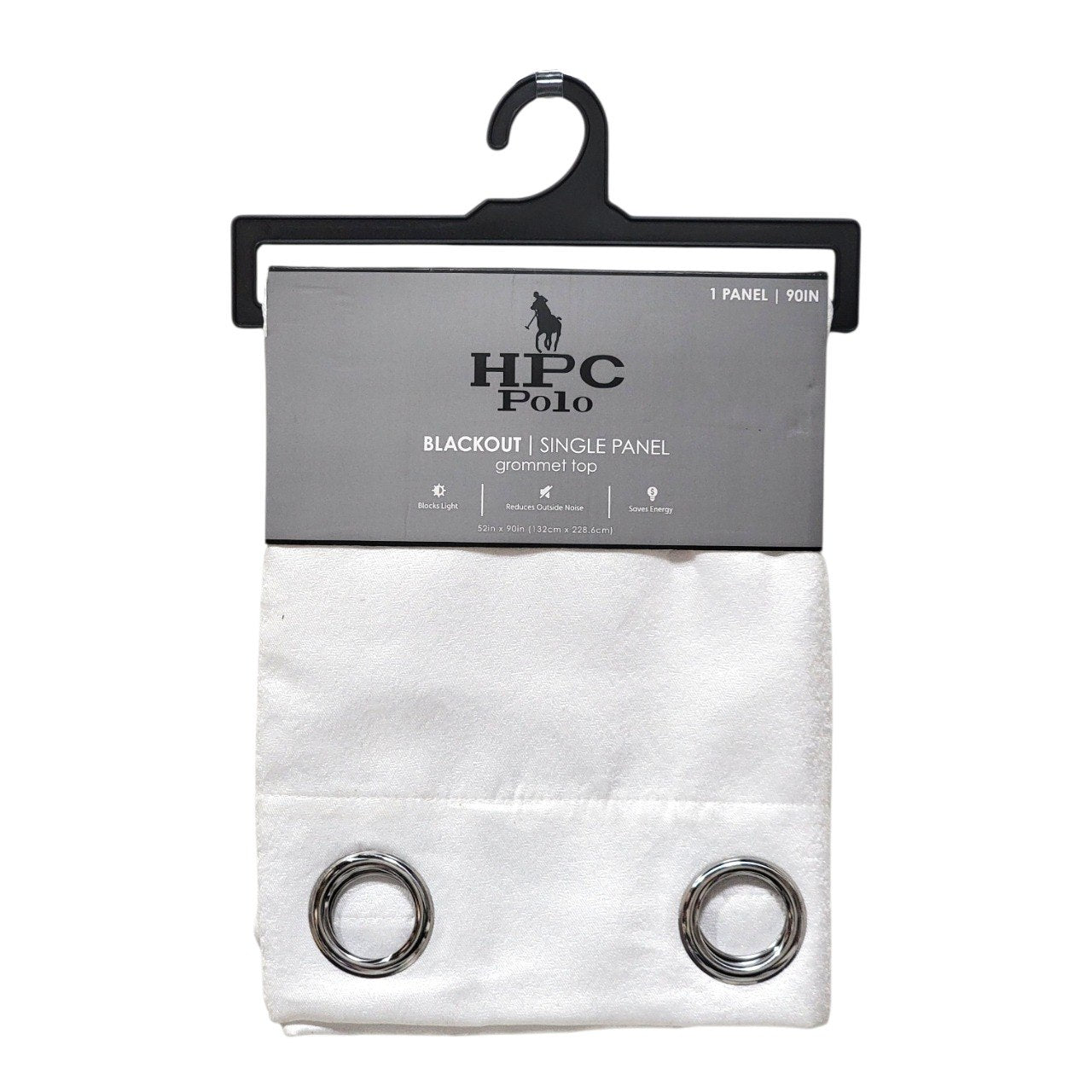 CORTINA OSCURECEDORA BLACKOUT COLOR BLANCO HPC POLO 132X228CM