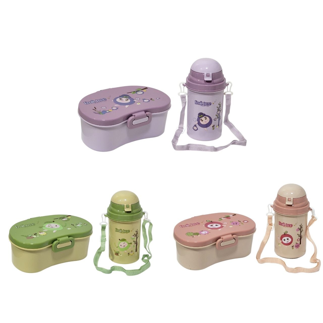 SET DE RECIPIENTE PANA PARA ALIMENTOS INFANTIL CON BOTE CON CORREA Y CUBIERTO BENELI HOME