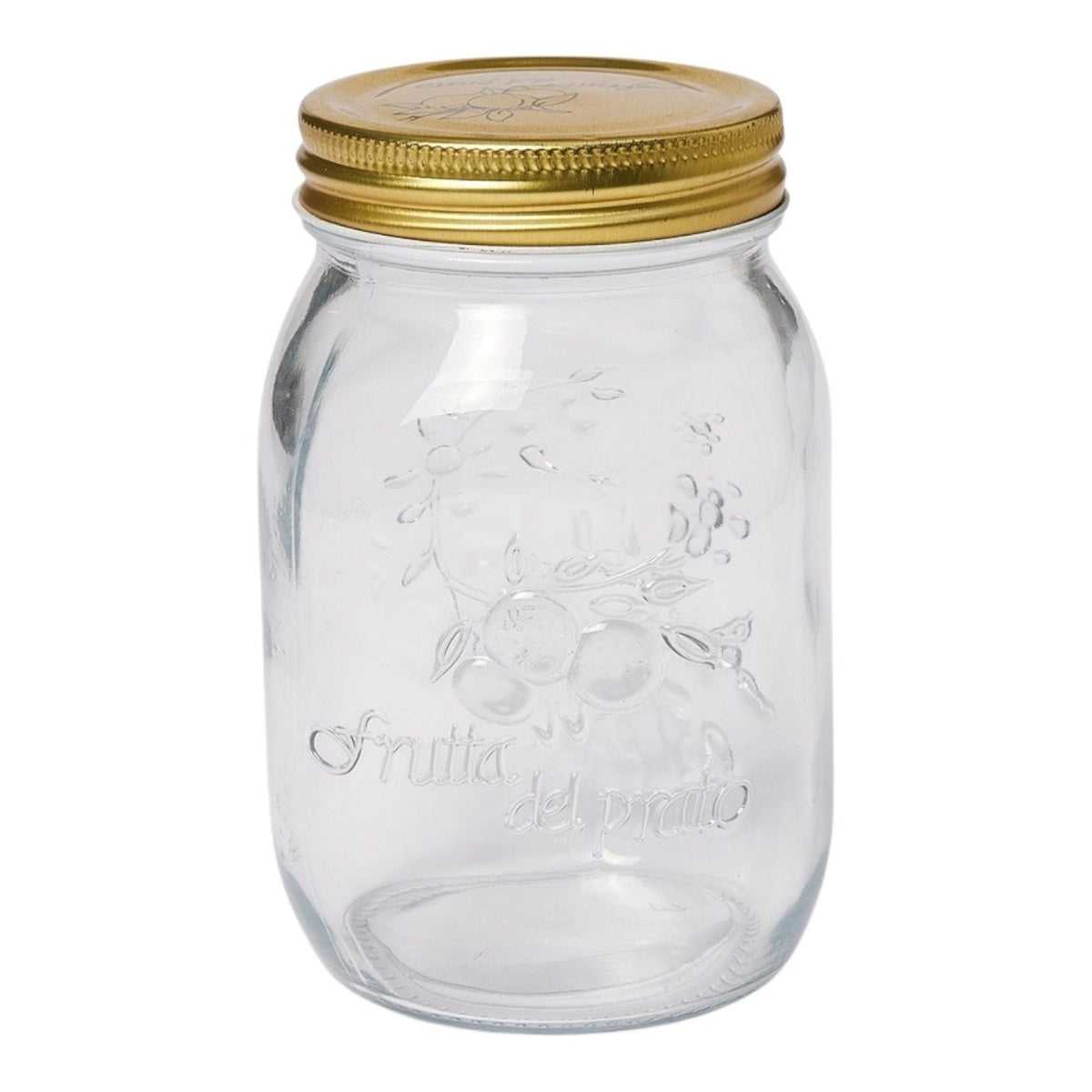 RECIPIENTE FRASCO DE VIDRIA HERMETICO CON TAPA METALICA BENELI HOME 500ML