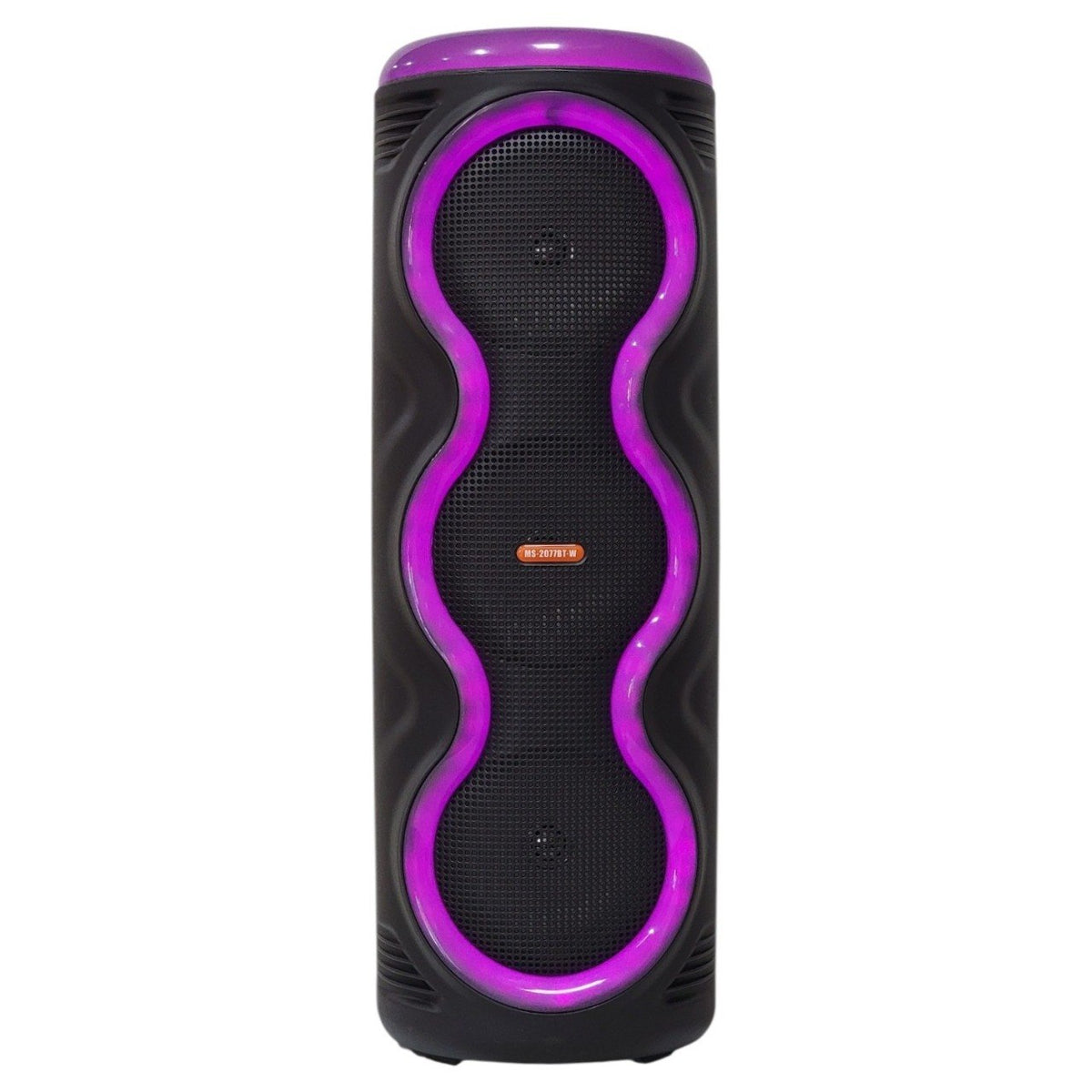 PARLANTE ALTAVOZ DE TORRE INALAMBRICO CON PANEL RGB COMPRLETO MODELO MS-2077BT-W 80CM