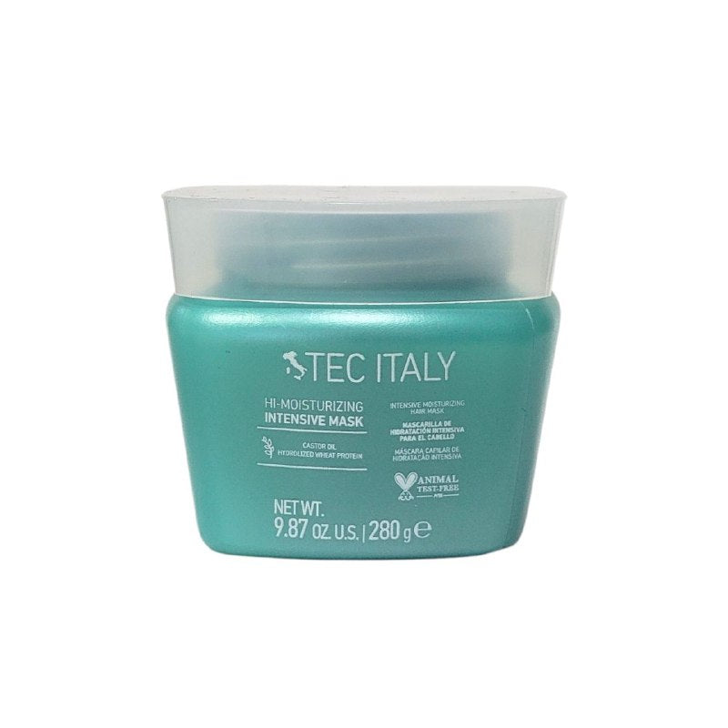 MASCARILLA PARA EL CABELLO HIDRATACION INTENSIVA CON ACEITE DE RICINO Y PROTEINA DE TRIGO HIDROLIZADA TEC ITALY 280G
