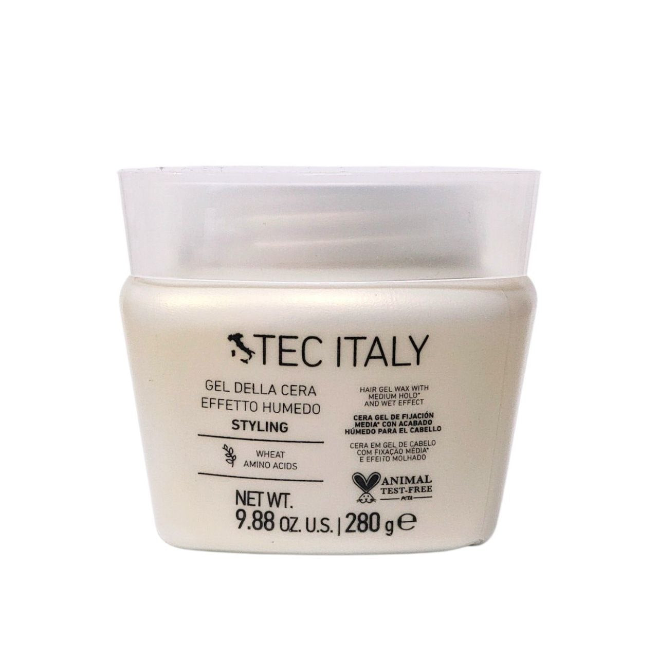 GEL PARA EL CABELLO DE FIJACION MEDIA CON EFECTO HUMEDO CON AMINOACIDOS DE TRIGO TEC ITALY 280G