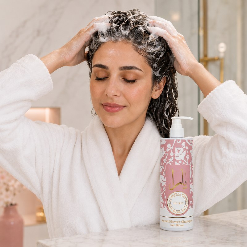 SHAMPOO ANTICASPA PURIFICANTE, HIDRATANTE Y NUTRITIVO HGZRLY 500ML (AROMA SIMILAR LATTAFA YARA)