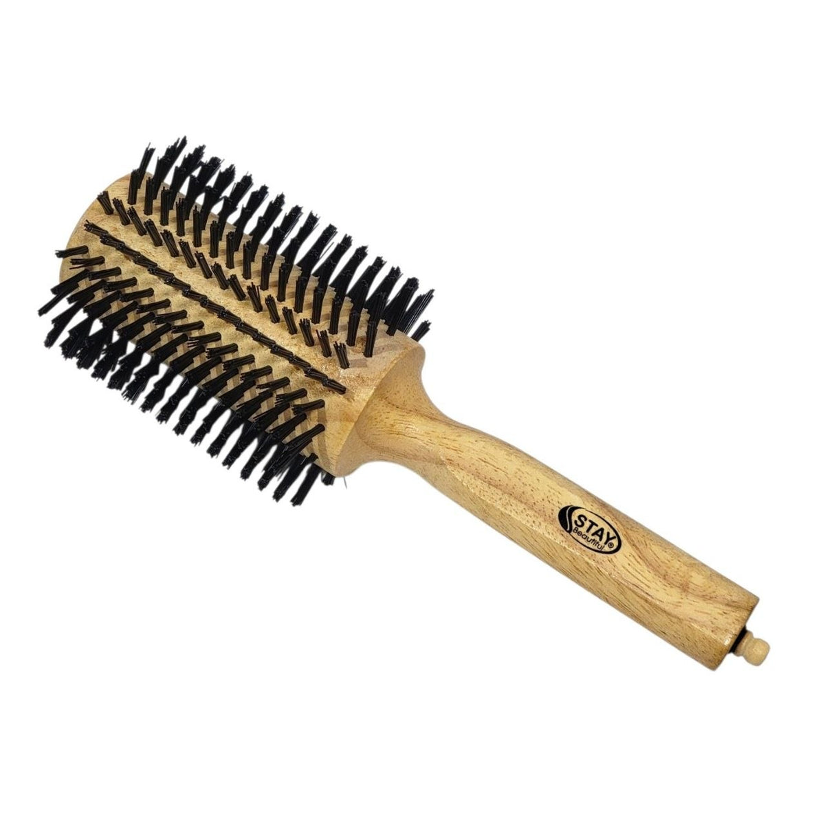 CEPILLO REDONDO DE MADERA DE CERDAS MIXTAS PARA SECADO Y VOLUMEN STAY BEAUTIFUL