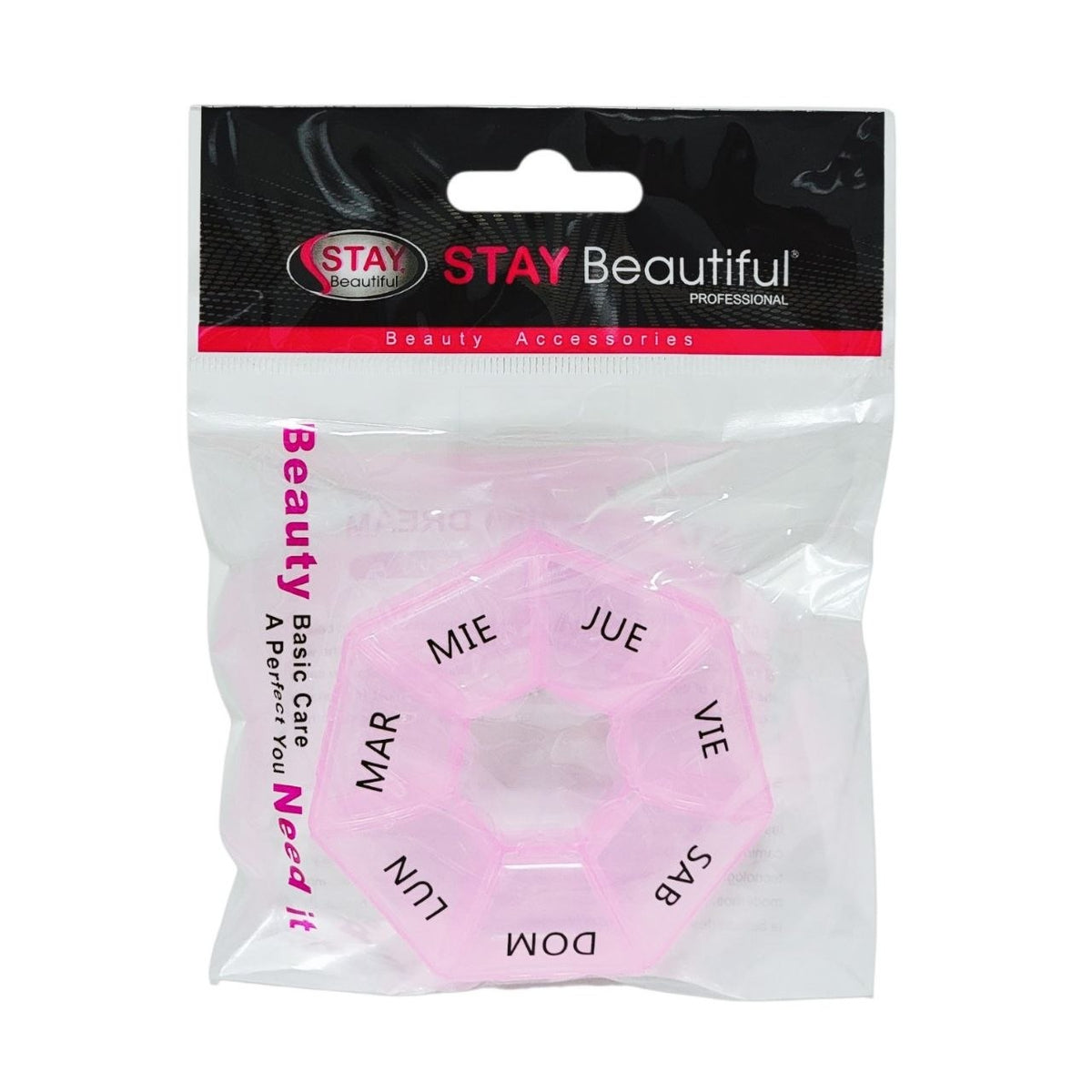 ORGANIZADOR DE PASTILLAS SEMANAL CIRCULAR STAY BEAUTIFUL