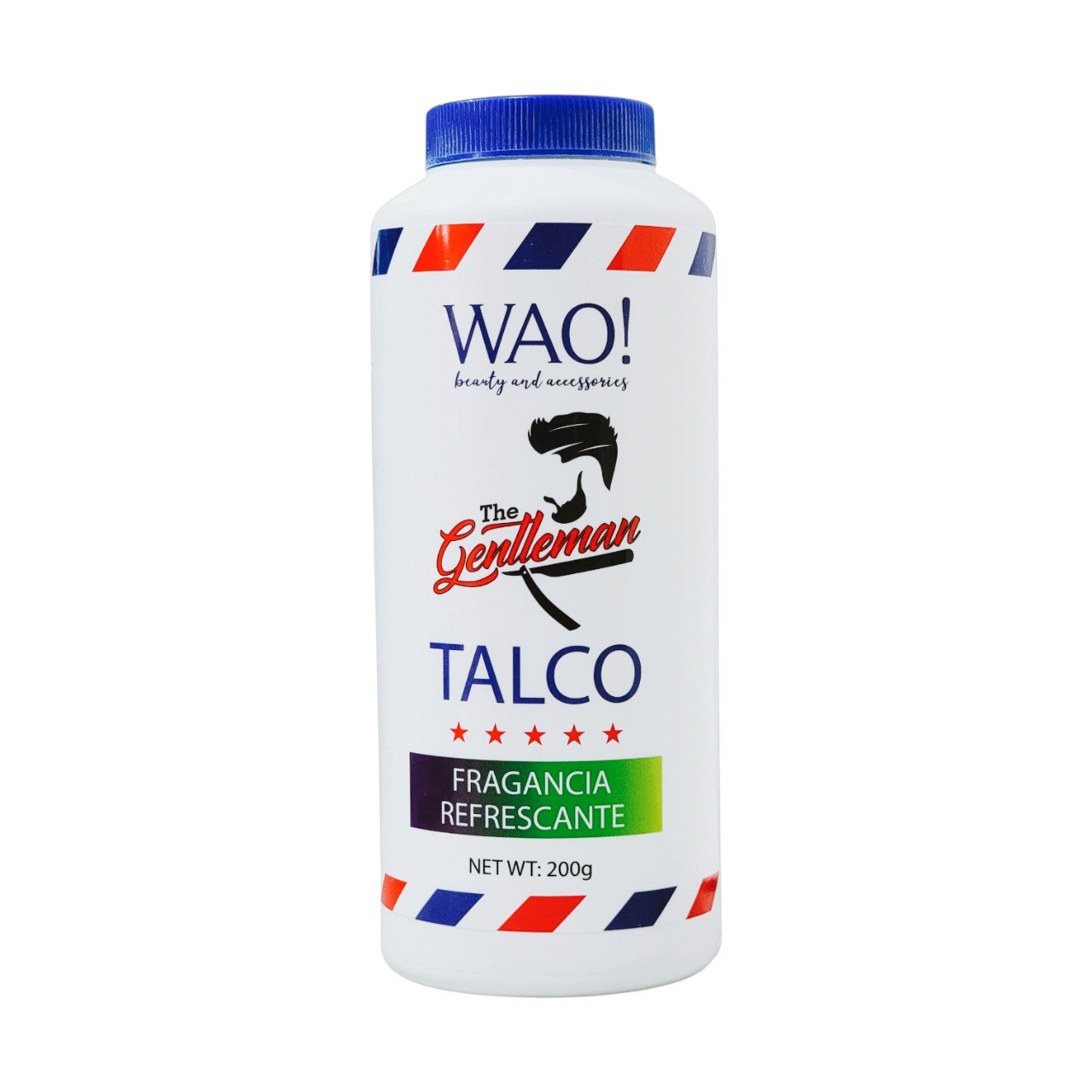TALCO CORPORAL DESODORANTE PARA HOMBRES WAO! 200G