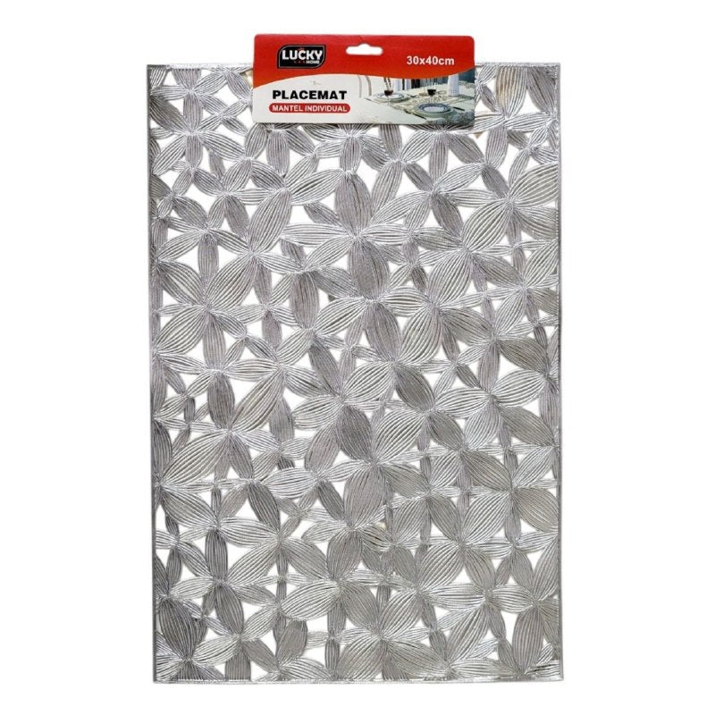 MANTEL INDIVIDUAL DE MESA RECTANGULAR DE PVC LUCKY HOME 30X40CM