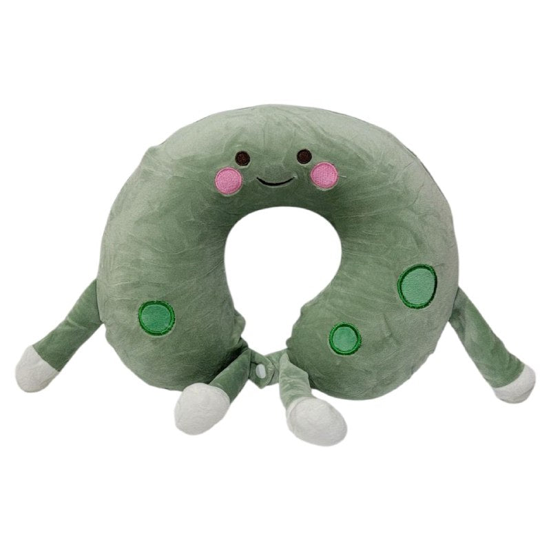 COLLARIN FOAM ALMOHADA PARA CUELLO EN FORMA DE U DE ESPUMA VISCOELASTICA CON FUNDA LAVABLE, CIERRE PARA CUELLO PARA VIAJES O DORMIR 4 DISEÑOS 36X27CM