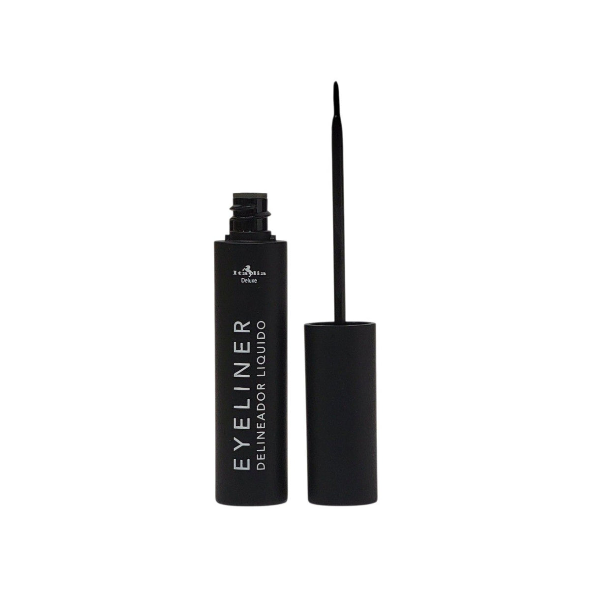 DELINEADOR DE OJOS LIQUIDO COLOR NEGRO MATE RESISTENTE AL AGUA ITALIA DELUXE 8G