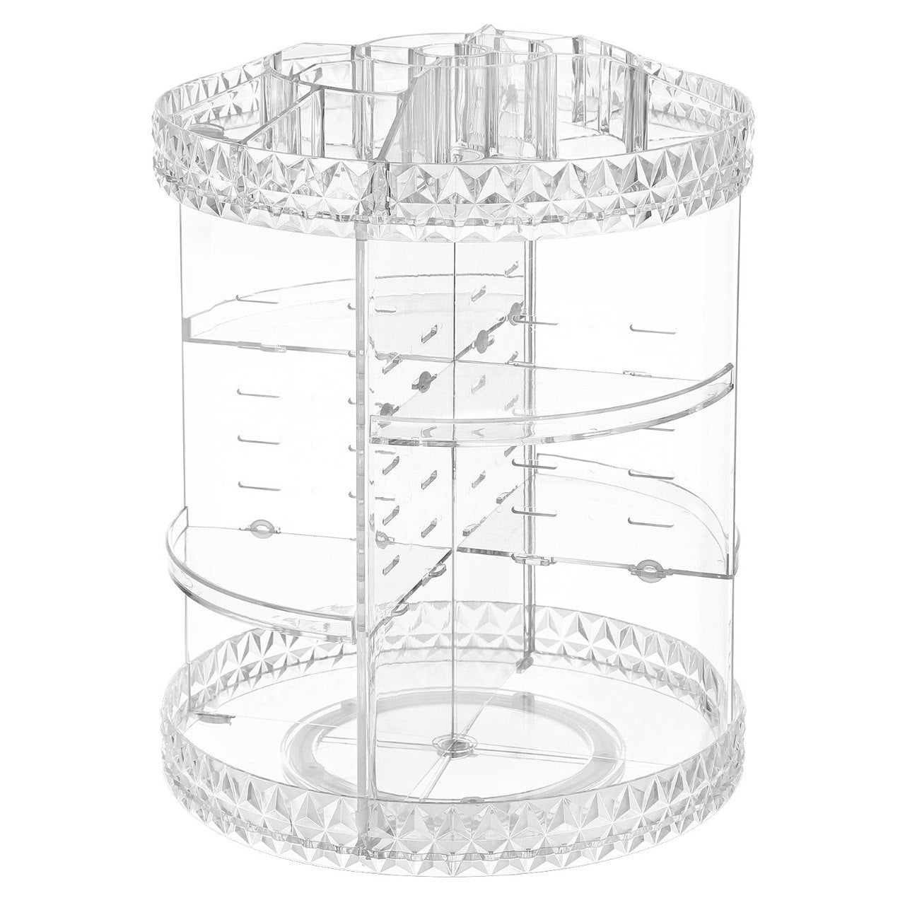 ORGANIZADOR DE MAQUILLAJE TRANSPARENTE GIRATORIO 360° MODELO CX-288