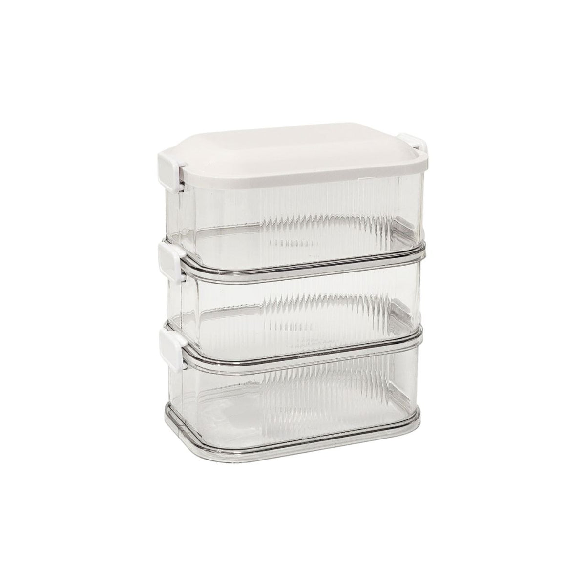 SET DE RECIPIENTES PANAS PARA ALIMENTOS ACOPLABLES Y COMPACTOS 3PCS