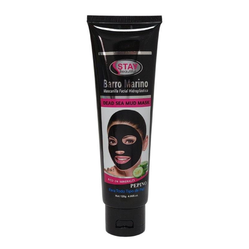 MASCARILLA FACIAL DE BARRO MARINO Y PEPINO HIDROPLASTICA HIDRATANTE STAY BEAUTIFUL 120G