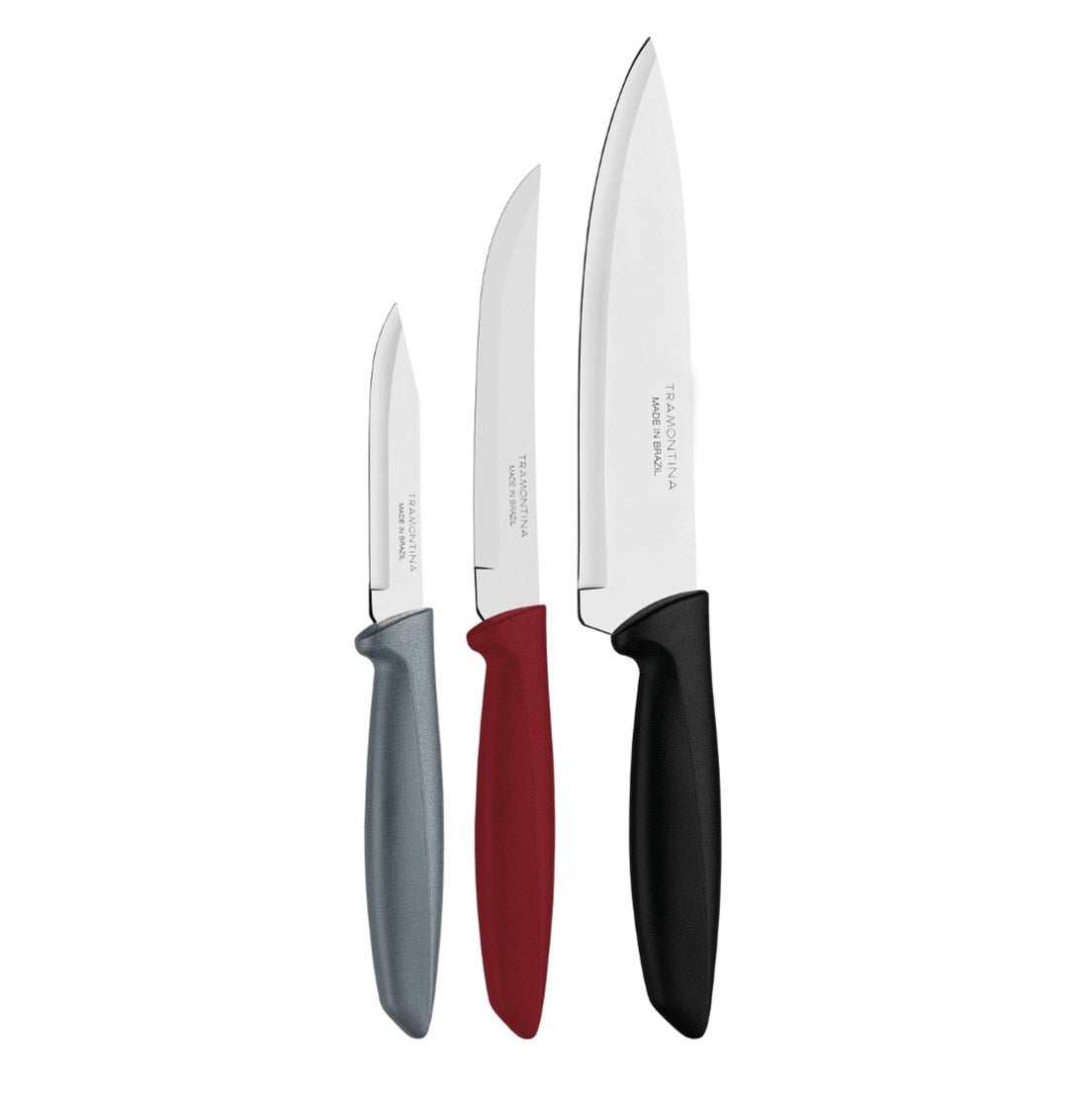 JUEGO DE CUCHILLOS DE ACERO INOXIDABLE 3PCS TRAMONTINA