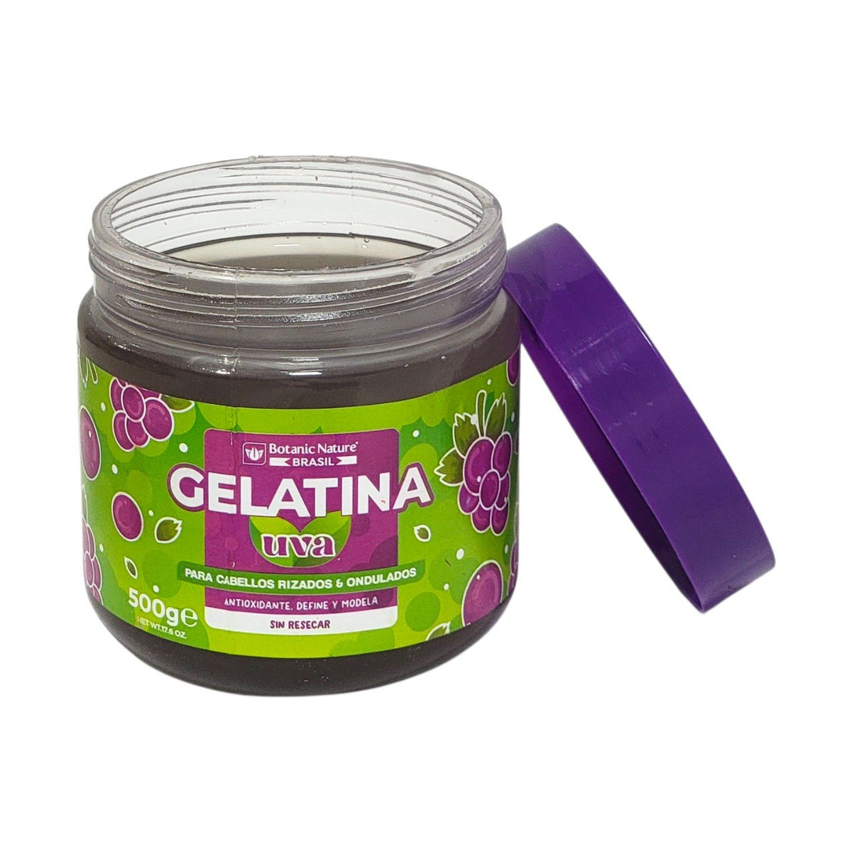 GEL PARA EL CABELLO ACTIVADORA DE RIZOS Y ONDAS AROMA UVA BOTANIC NATURE 500G