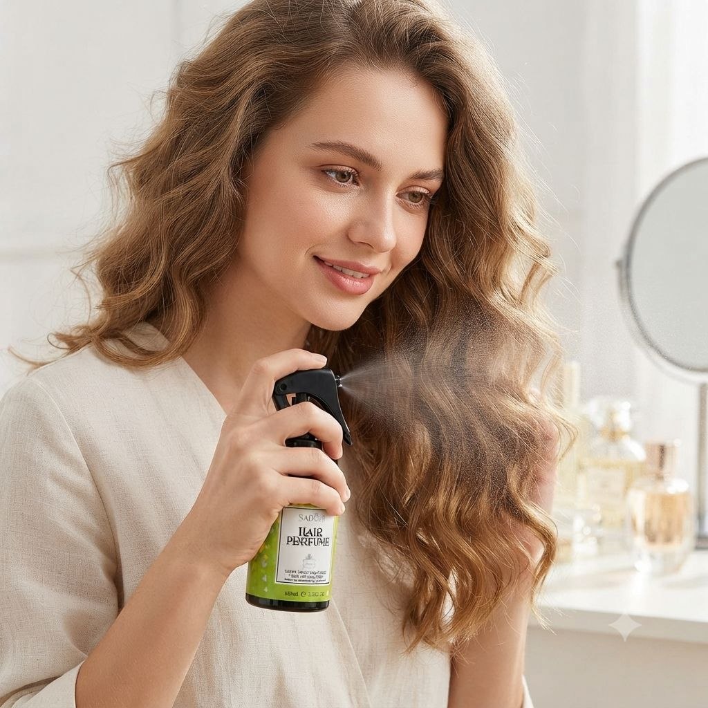 SPRAY DE PERFUME PARA EL CABELLO AROMA MANANTIAL DE MONTAÑA PLATEADA SADOER 100ML
