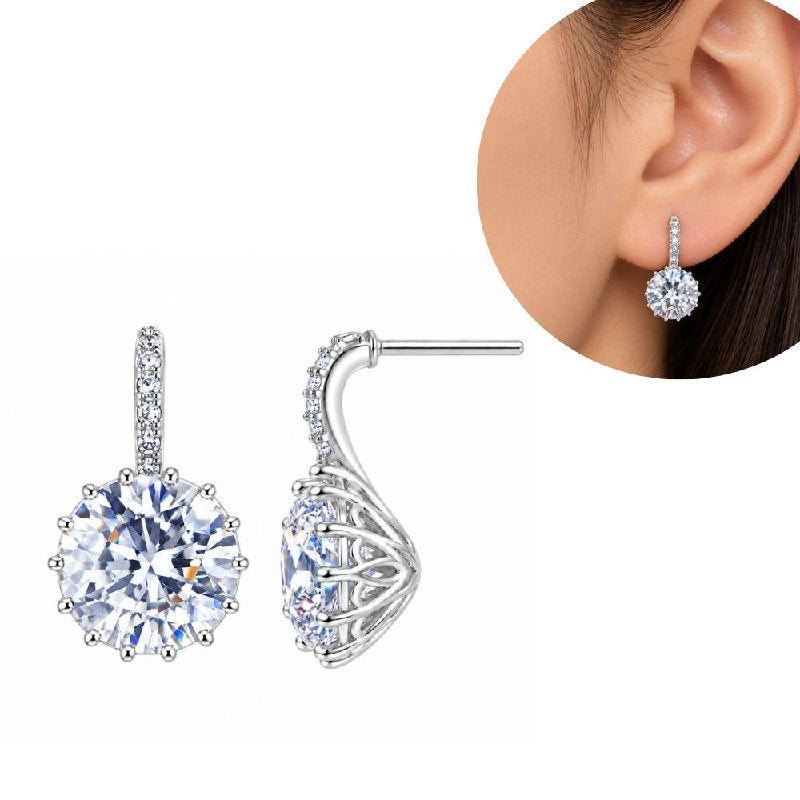 ARITOS DE ENCHAPE PARA DAMA 1.3CM (DUPE DE SWAROVSKI)
