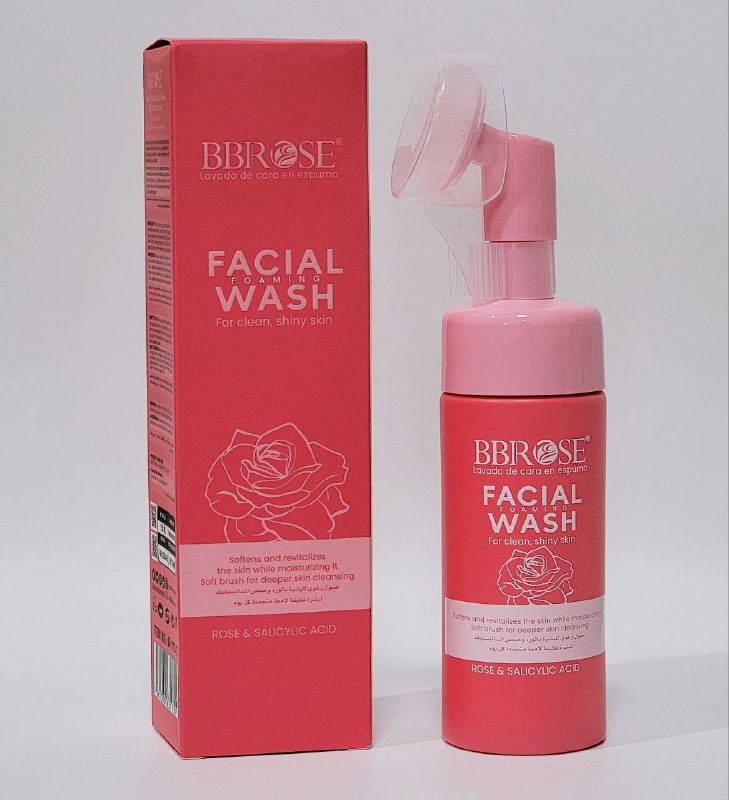LIMPIADOR FACIAL EN ESPUMA DE ROSA Y ACIDO SALICILICO BBROSE 150ML