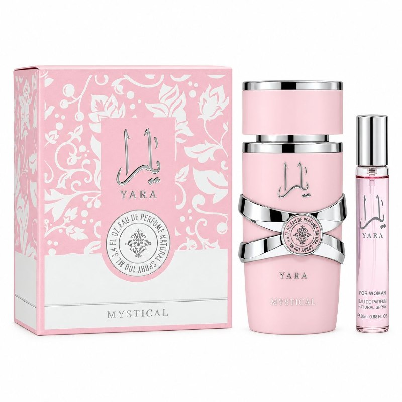 SET MYSTICAL YARA EDP 100ML, EDP 20ML (M) (AROMA SIMILAR LATTAFA YARA)