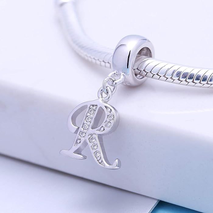 PCHARM4056$R LETRA R PANDORA PLATA 9.25
