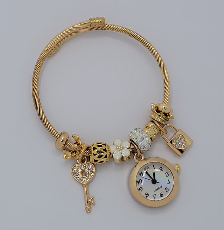 RELOJ ECONOMICO TIPO PANDORA PARA DAMA