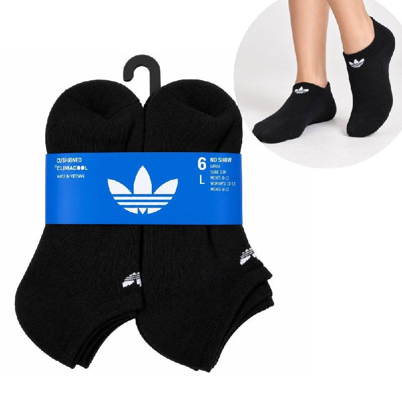 CALCETA ADIDAS ORIGINAL PARA HOMBRE 6 PARES TALLA HOMBRE: 8-12 TALLA MUJER: 10-13