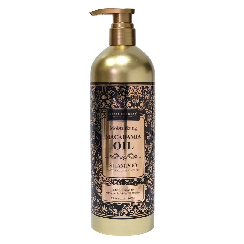 SHAMPOO PARA EL CABELLO HIDRATANTE CON ACEITE DE MACADAMIA KERATINE QUEEN 800ML