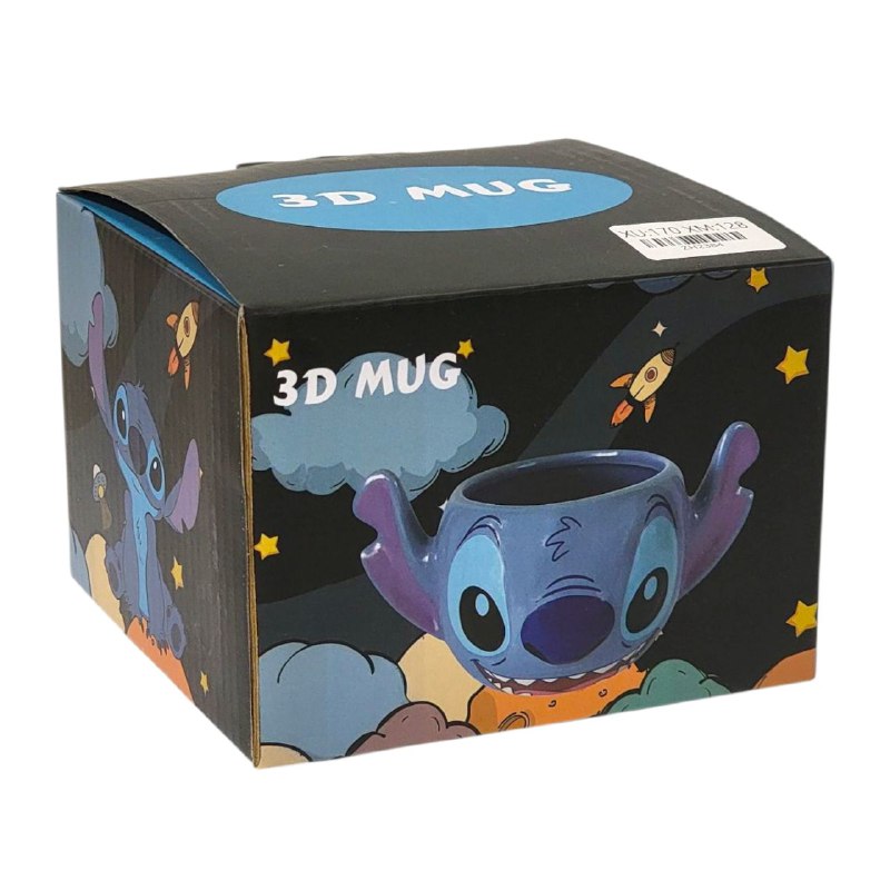 TAZA DE CERAMICA, RESISTENTE AL CALOR, MANGO CREATIVO DISEÑO LILO Y STITCH