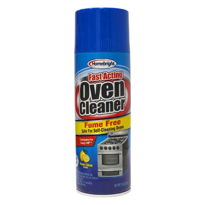 LIMPIADOR DE HORNOS DE ACCION RAPIDA SIN HUMO CON AROMA CITRICO HOMEBRIGHT 369G