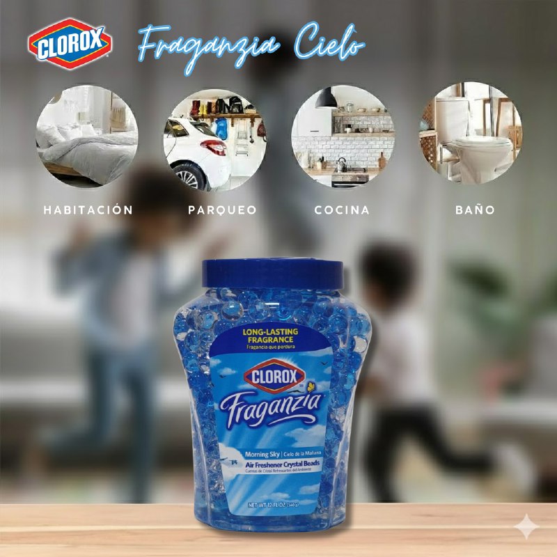 PERLAS AMBIENTADORAS AROMA CIELO DE LA MAÑANA 340G CLOROX FRAGANZIA