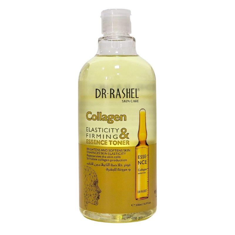 TONICO FACIAL ILUMINADOR Y REAFIRMANTE CON ESENCIA DE COLAGENO DR RASHEL 500ML