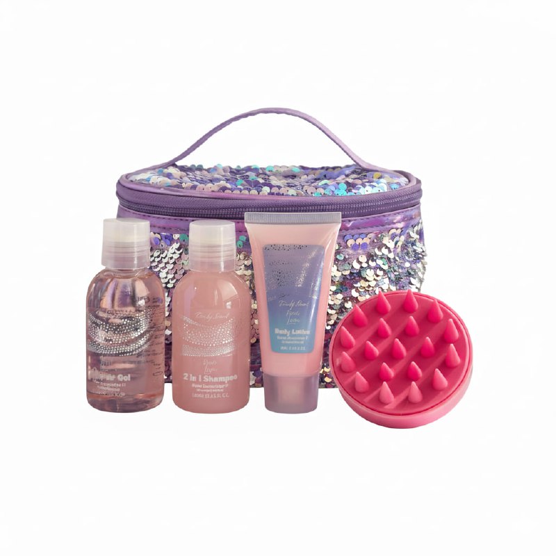 SET DE CUIDADO PERSONAL DE ROSA, LAVANDA Y SANDALO 5PCS BODY SENSE