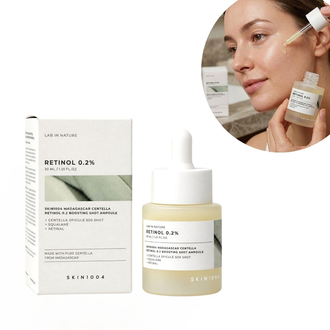 SUERO FACIAL ANTIEDAD INTENSIVO CON RETINAL Y ESPICULAS DE CENTELLA SKIN1004 30ML