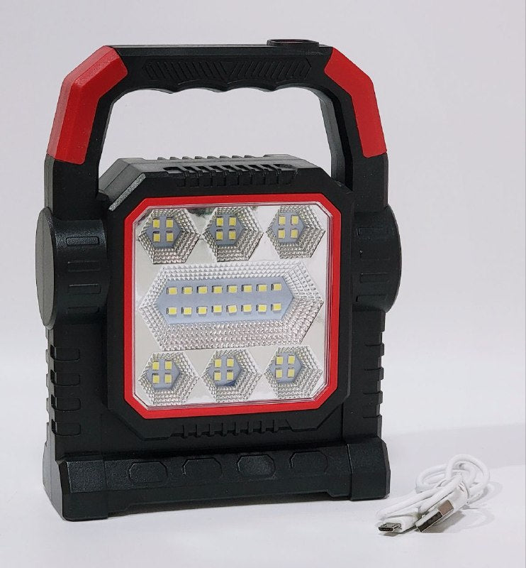 LUZ LED LINTERNA PORTATIL CON PANEL LED 2000LM, ILUMINACION MULTIANGULO, 3 MODOS DE LUZ, RESISTENCIA AL AGUA IPX4, RECARGABLE HYPERBEAM